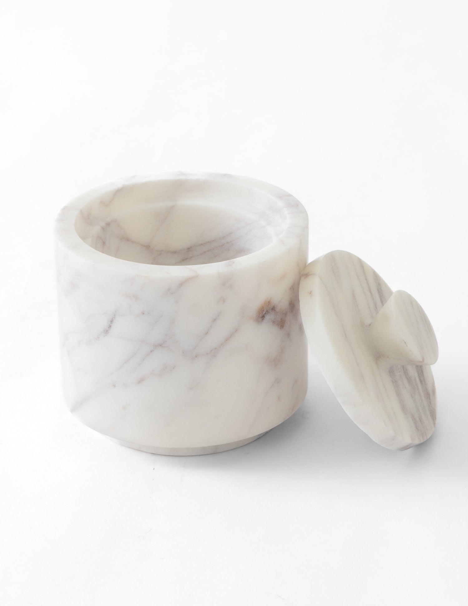 White Marble Pinch Pot