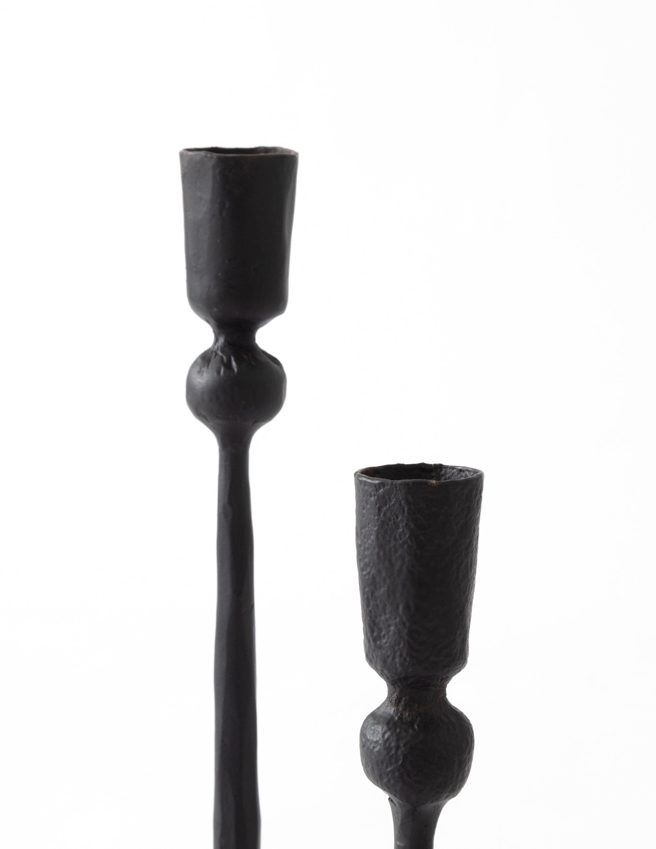 Black Iron Candlesticks