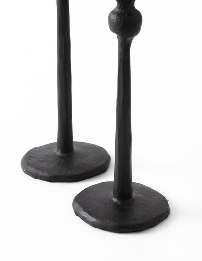 Black Iron Candlesticks