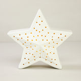 Matte White Lit Star