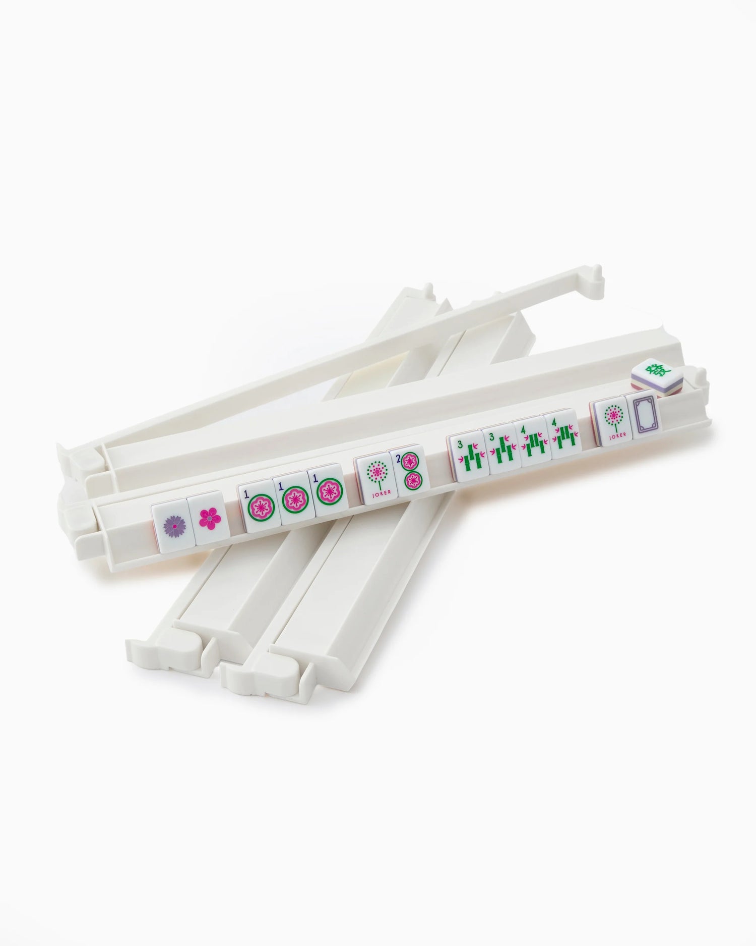 White Acrylic Rack &amp; Pusher Set