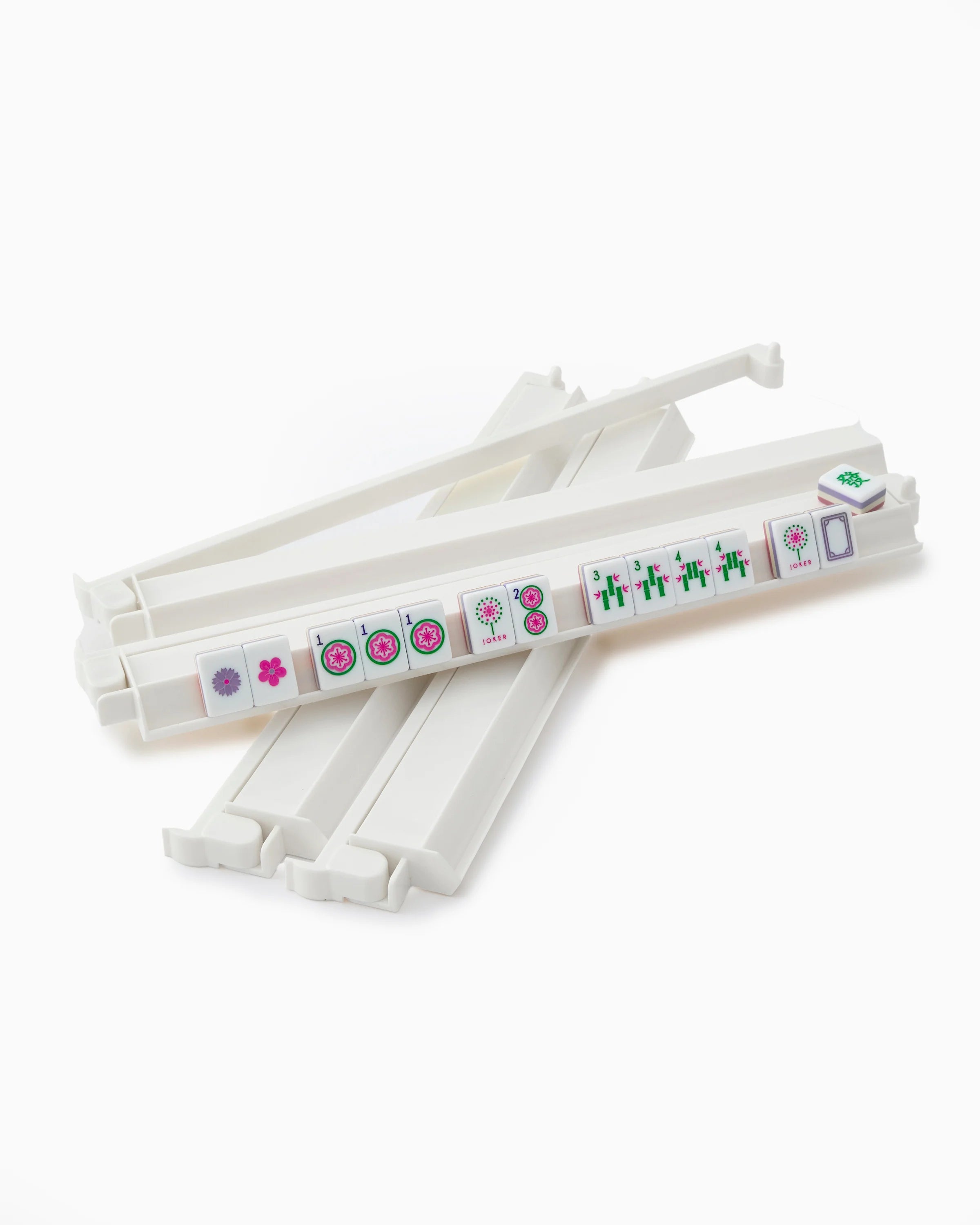 White Acrylic Rack &amp; Pusher Set