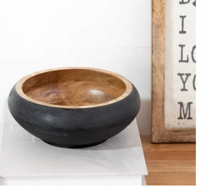 Black Wood Bowl