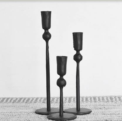 Black Iron Candlesticks