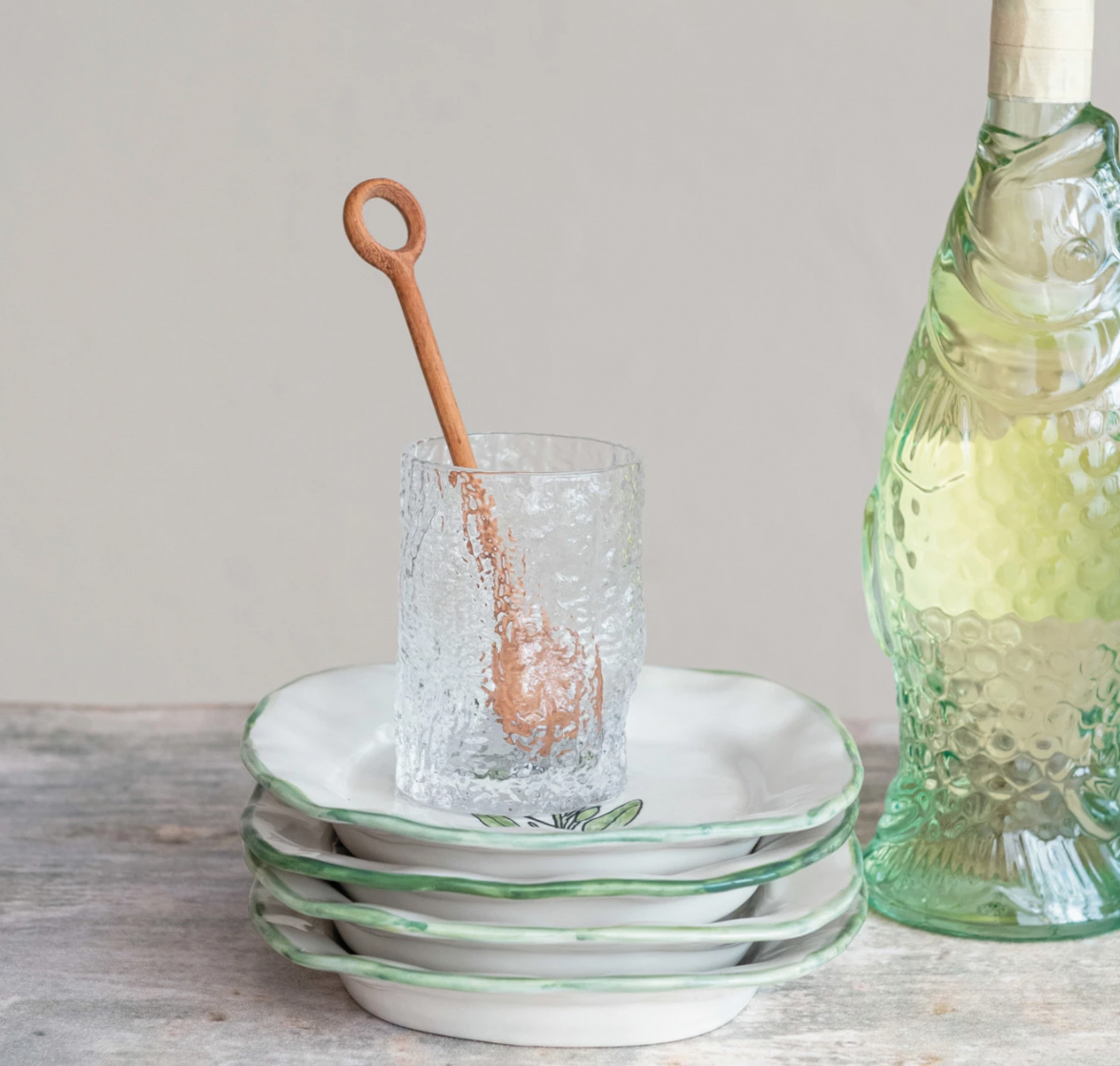 Textured Drinking Glass