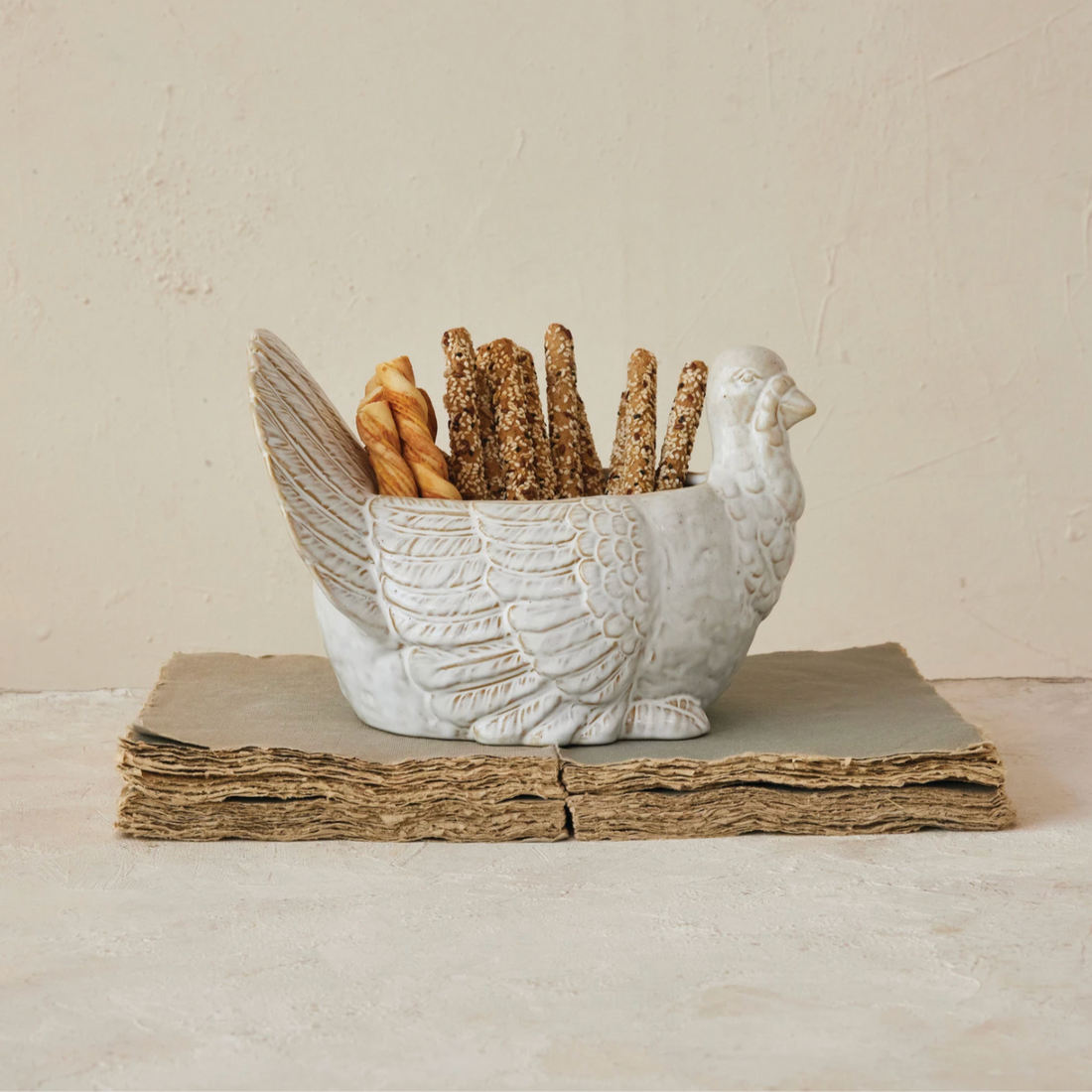 Stoneware Turkey Bowl