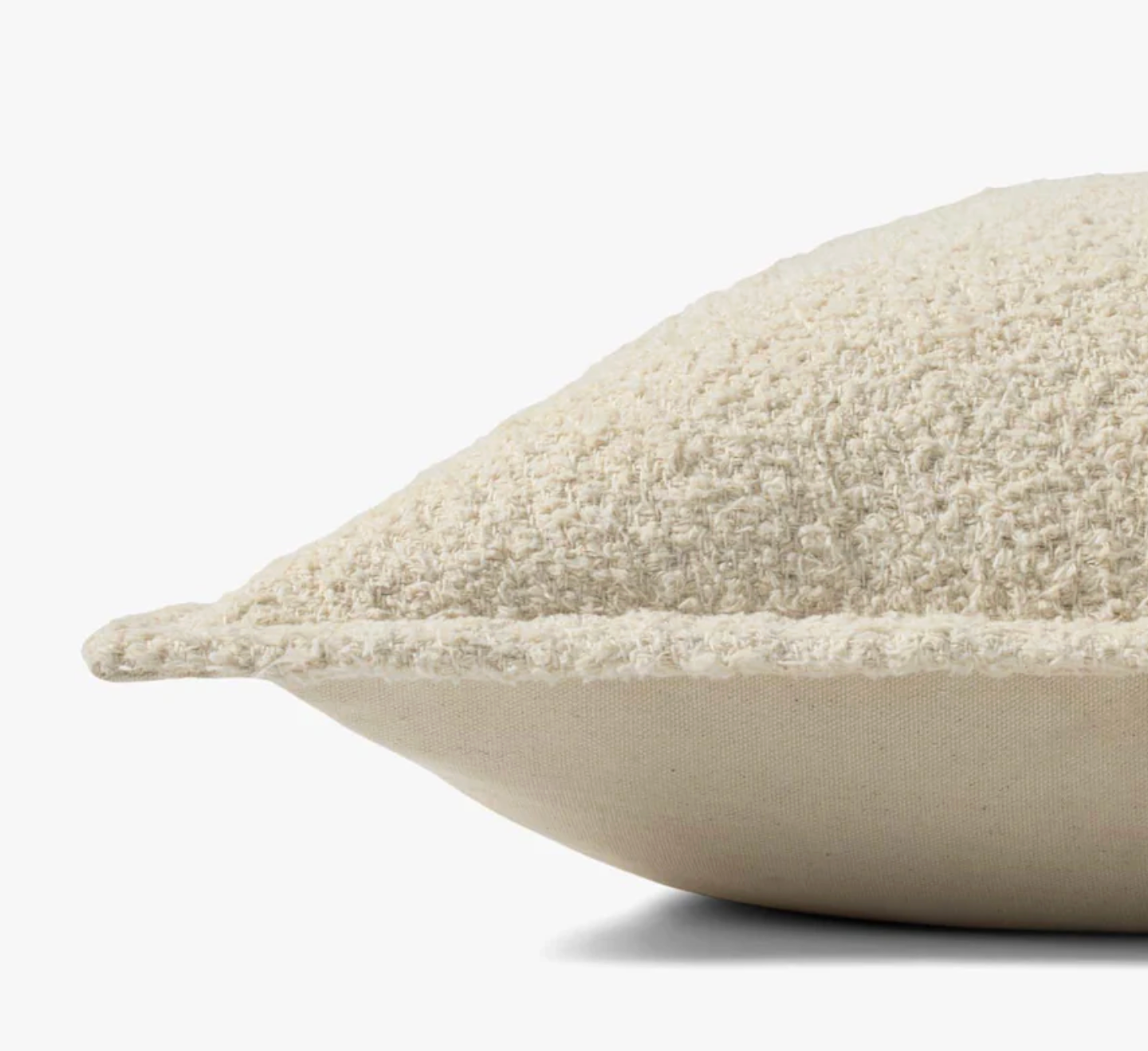 18" Down Pillow Natural/Charcoal