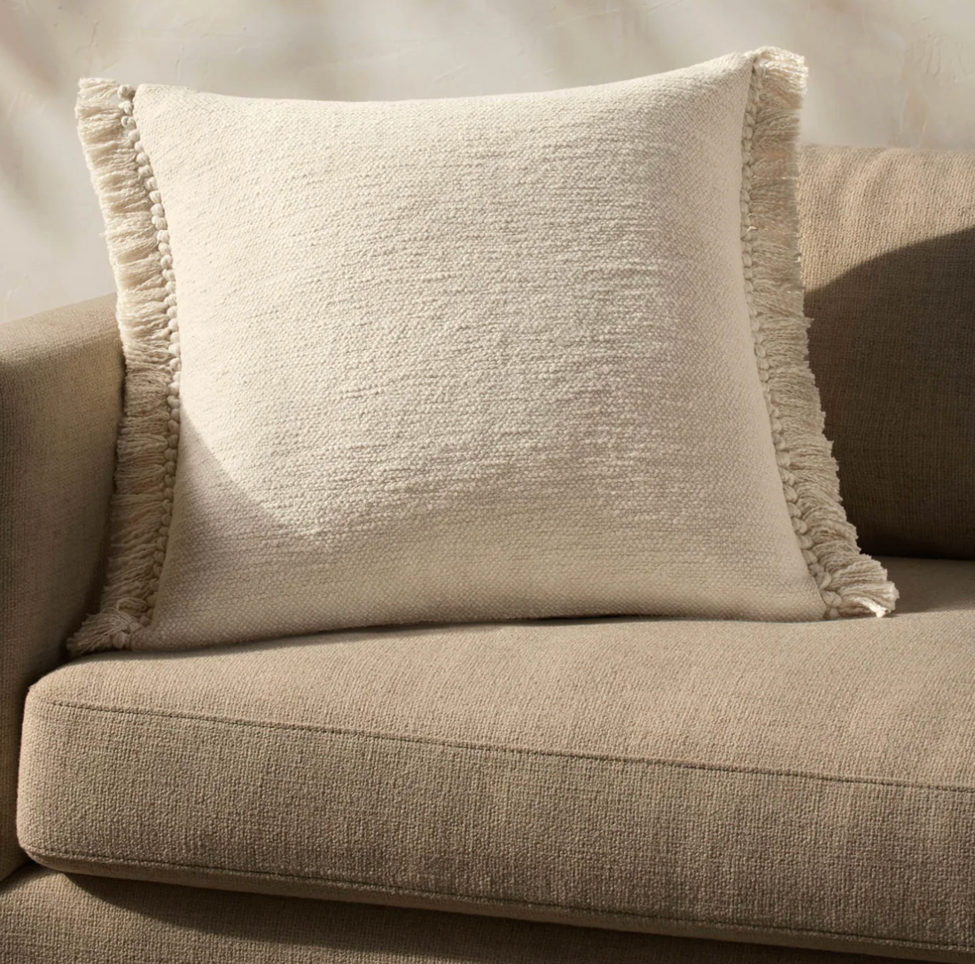 22" Down Pillow Ivory