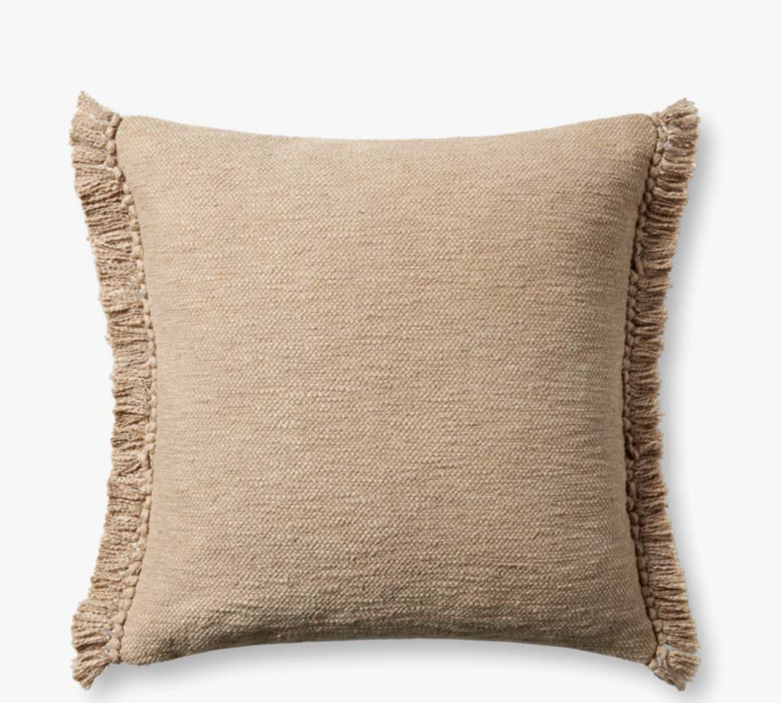 22" Down Pillow Beige