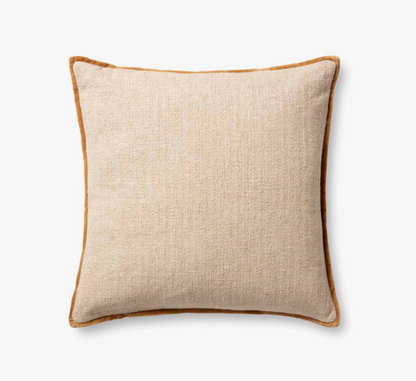 22" Aveline Down Pillow Ivory/Gold