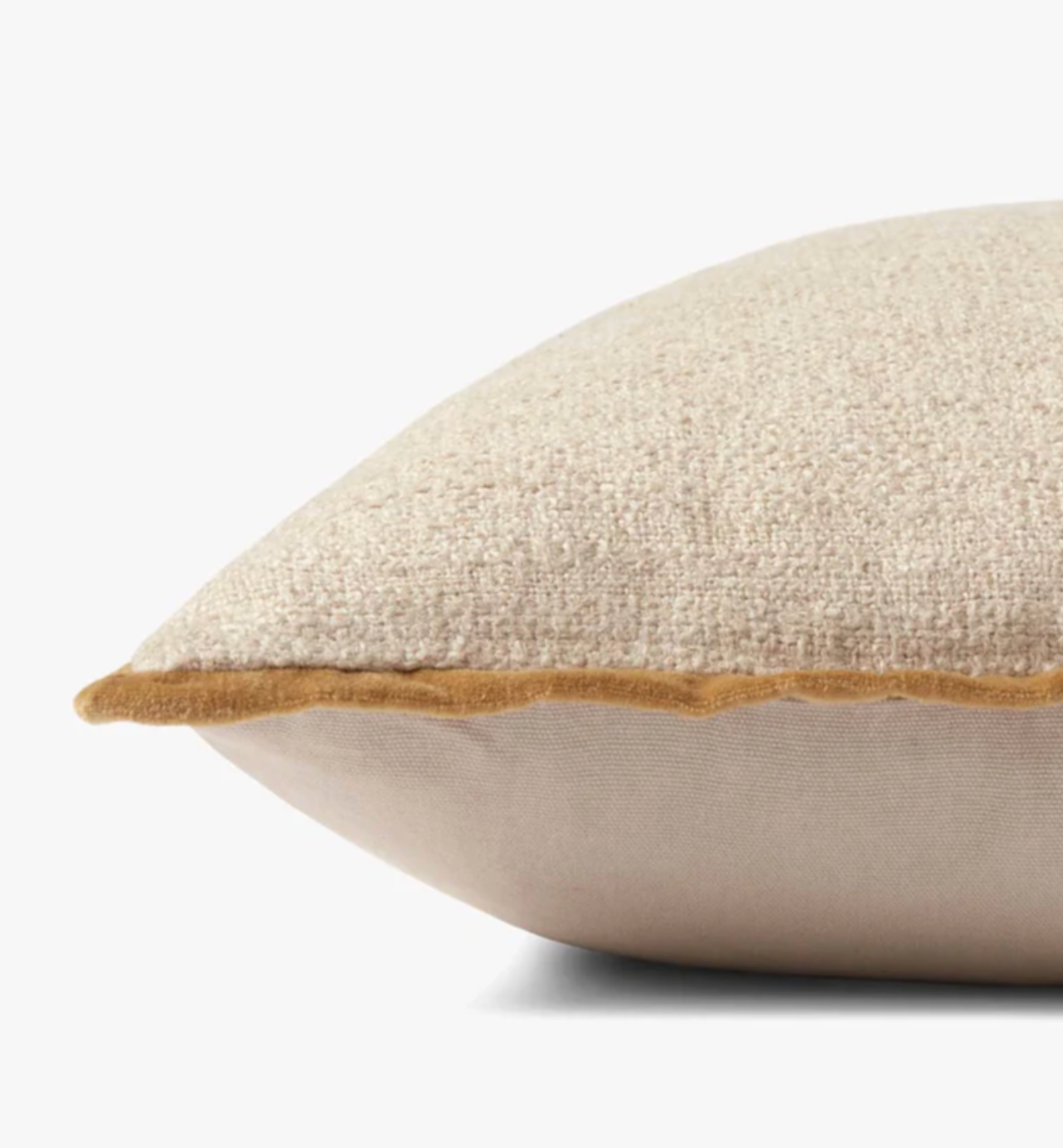 22" Aveline Down Pillow Ivory/Gold