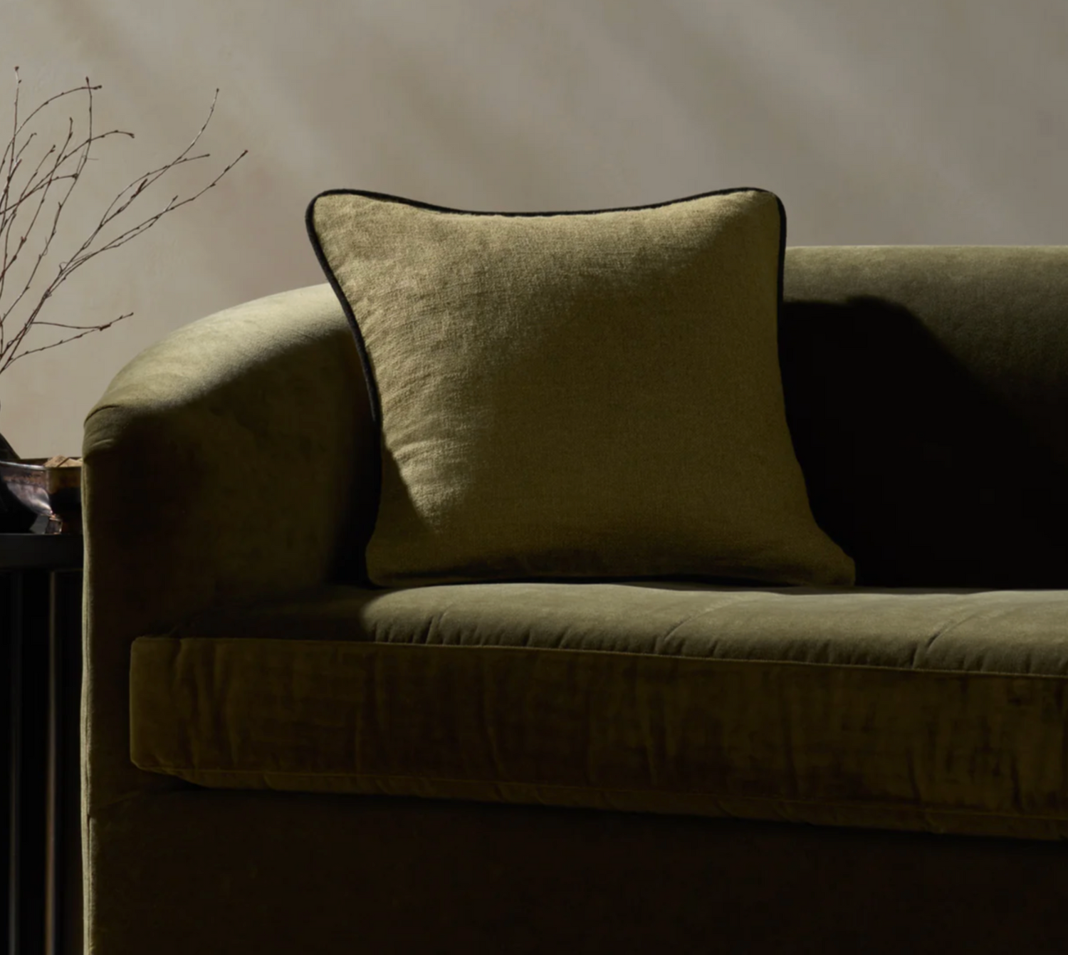 20" Down Pillow Green/Black