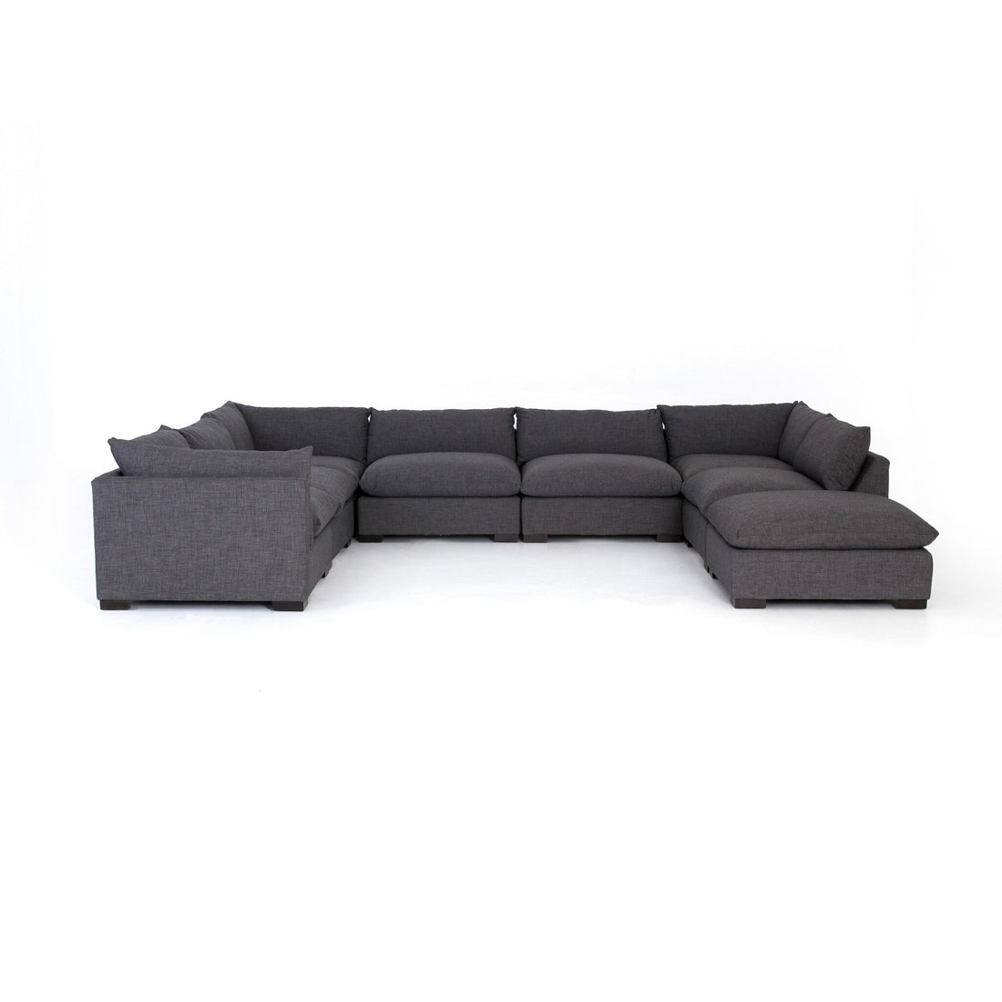 Westwood 7-Piece Sectional W/ Ottoman - Bennett Charcoal