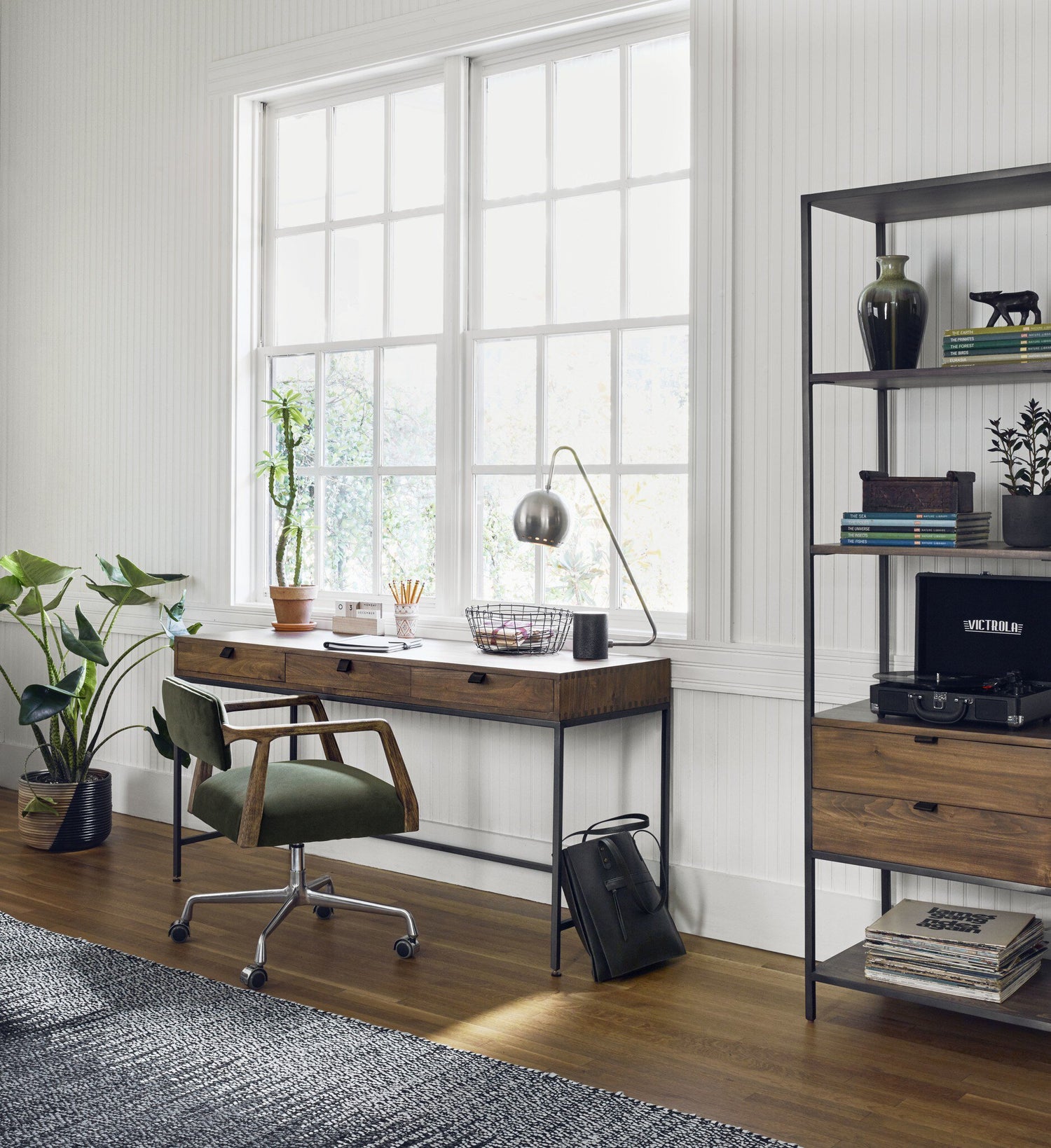 Trey Modular Writing Desk - Auburn Poplar