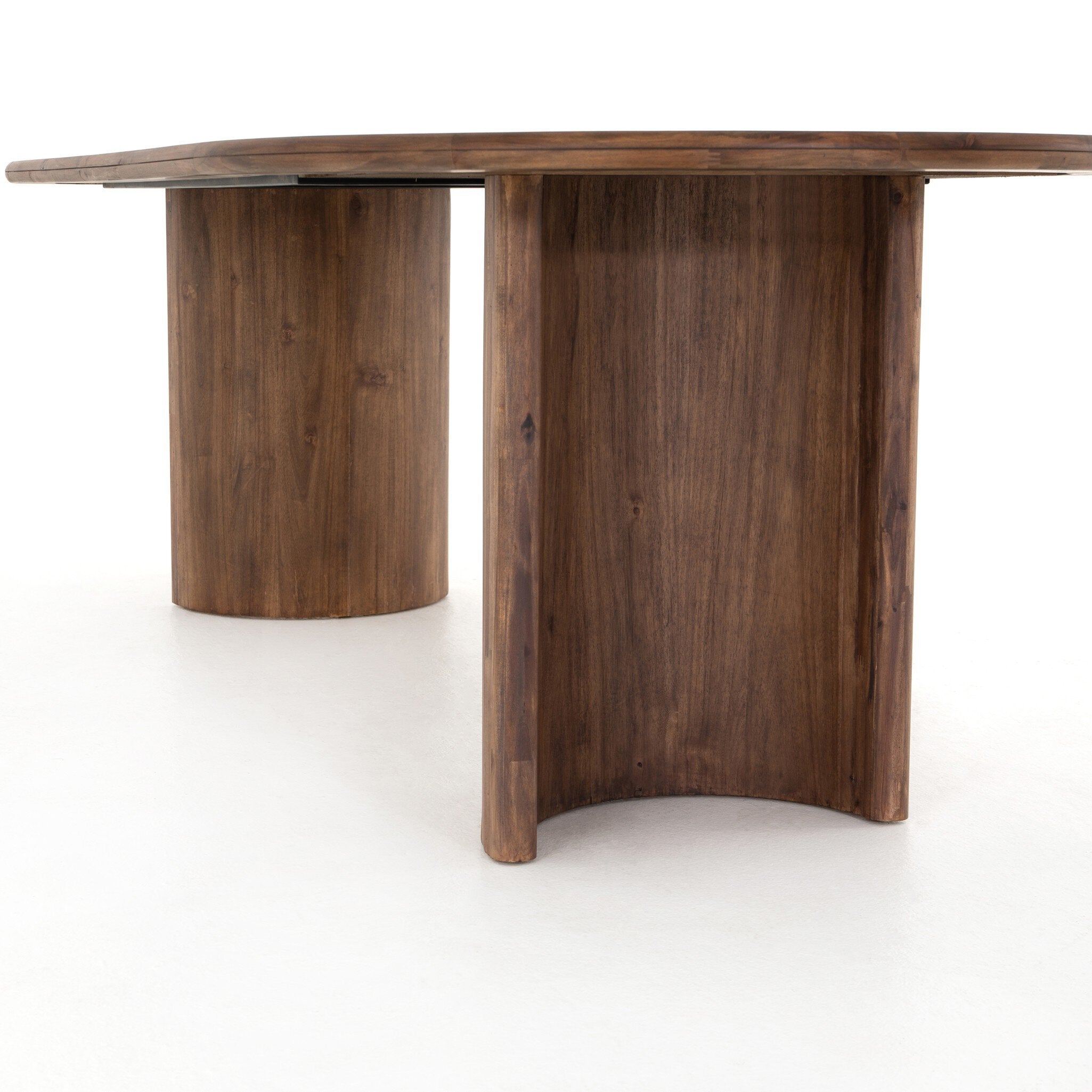 Paden Dining Table - Seasoned Brown Acacia