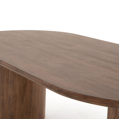 Paden Dining Table - Seasoned Brown Acacia