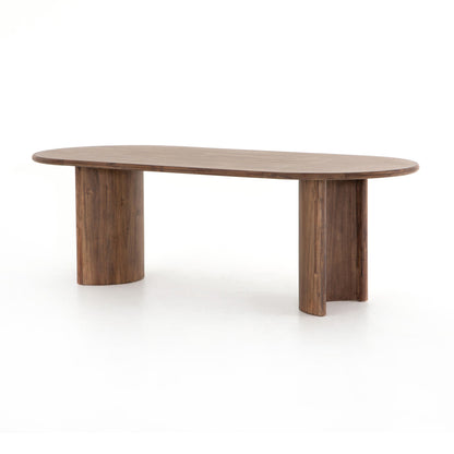 Paden Dining Table - Seasoned Brown Acacia