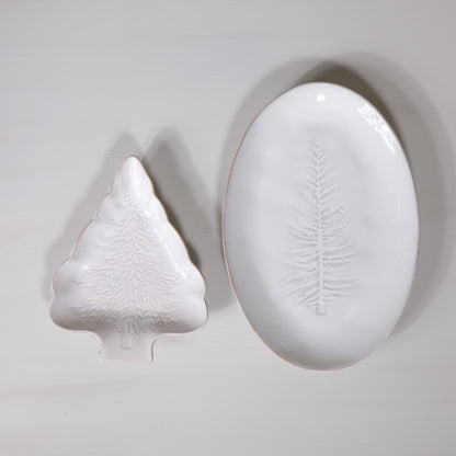 Stoneware Platter w/Tree