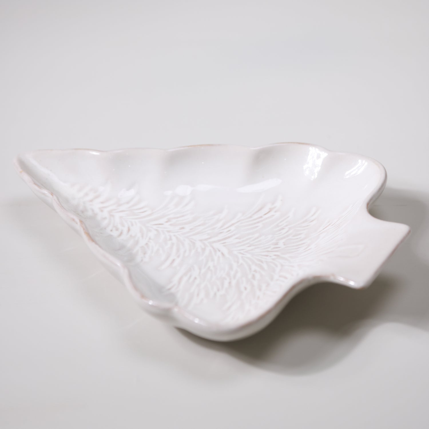 Stoneware Tree Shaped Plate