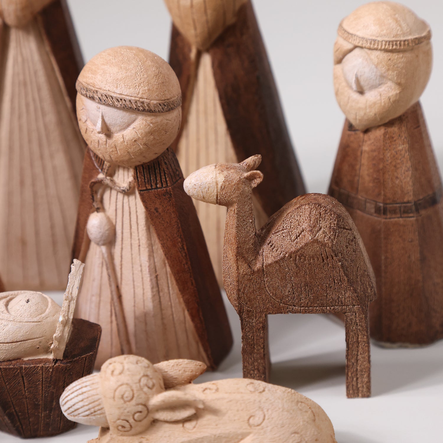 11 Piece Wood Nativity