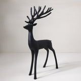 Black Resin Reindeer