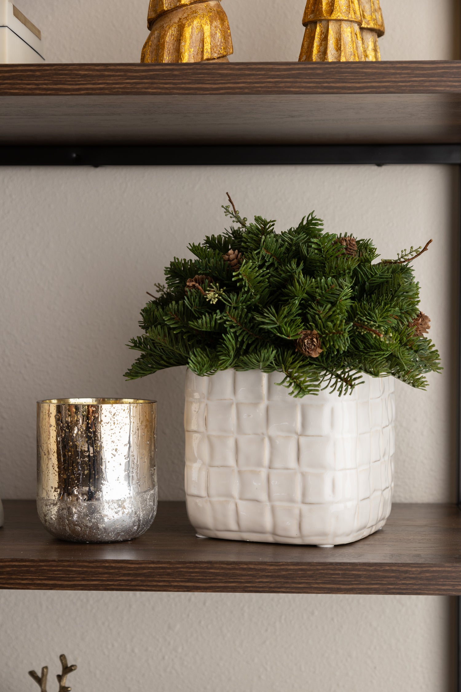 Square Woven Stoneware Planter