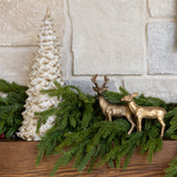 Ceramic Gold Snow Pine Tree