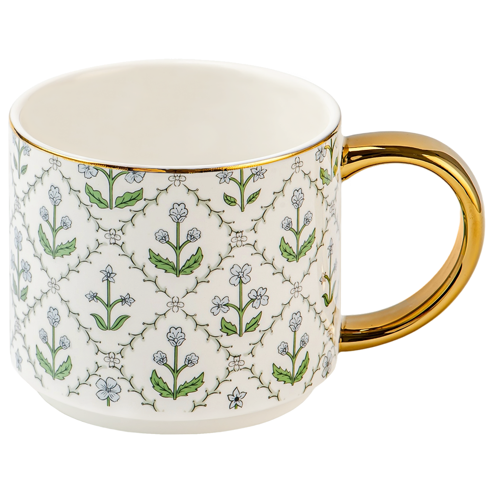 Floral Quilt Coffee Mug