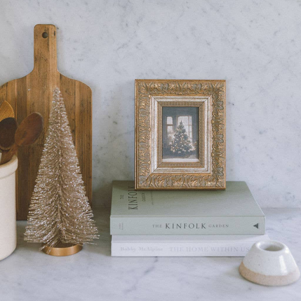 7&quot; x 9&quot; Glowing Christmas Tree Framed Art