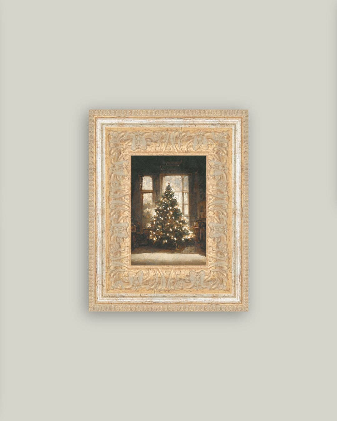 7&quot; x 9&quot; Glowing Christmas Tree Framed Art