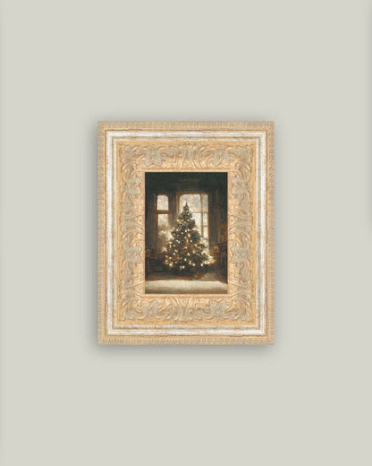 7&quot; x 9&quot; Glowing Christmas Tree Framed Art