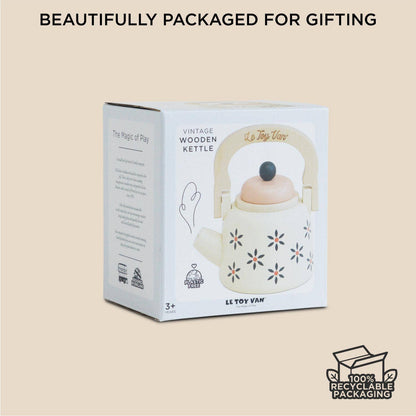 Vintage Wooden Role Play Kettle