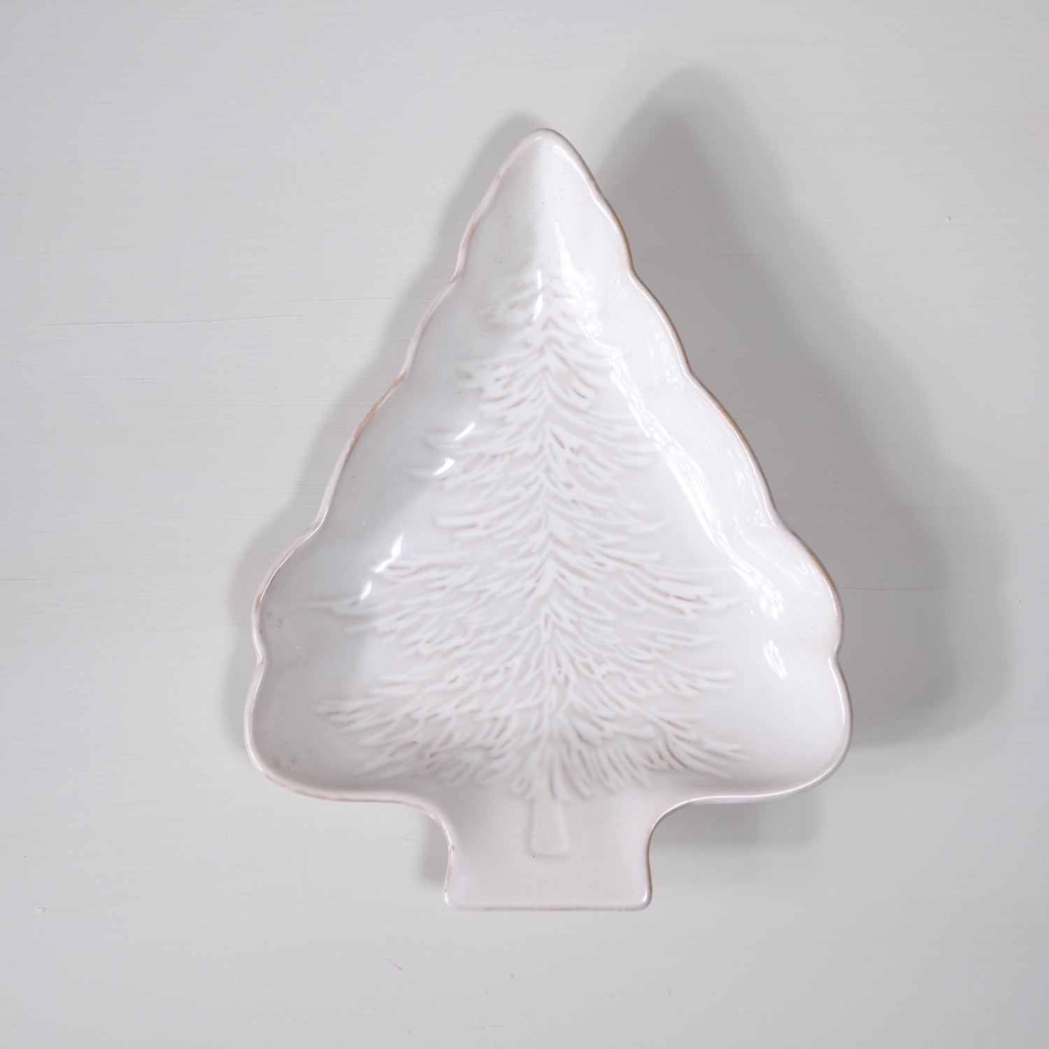 Stoneware Tree Shaped Plate