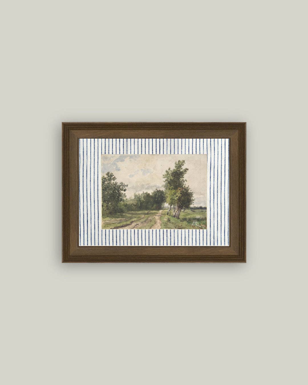 Provence Landscape Framed Antique Art: 16x12