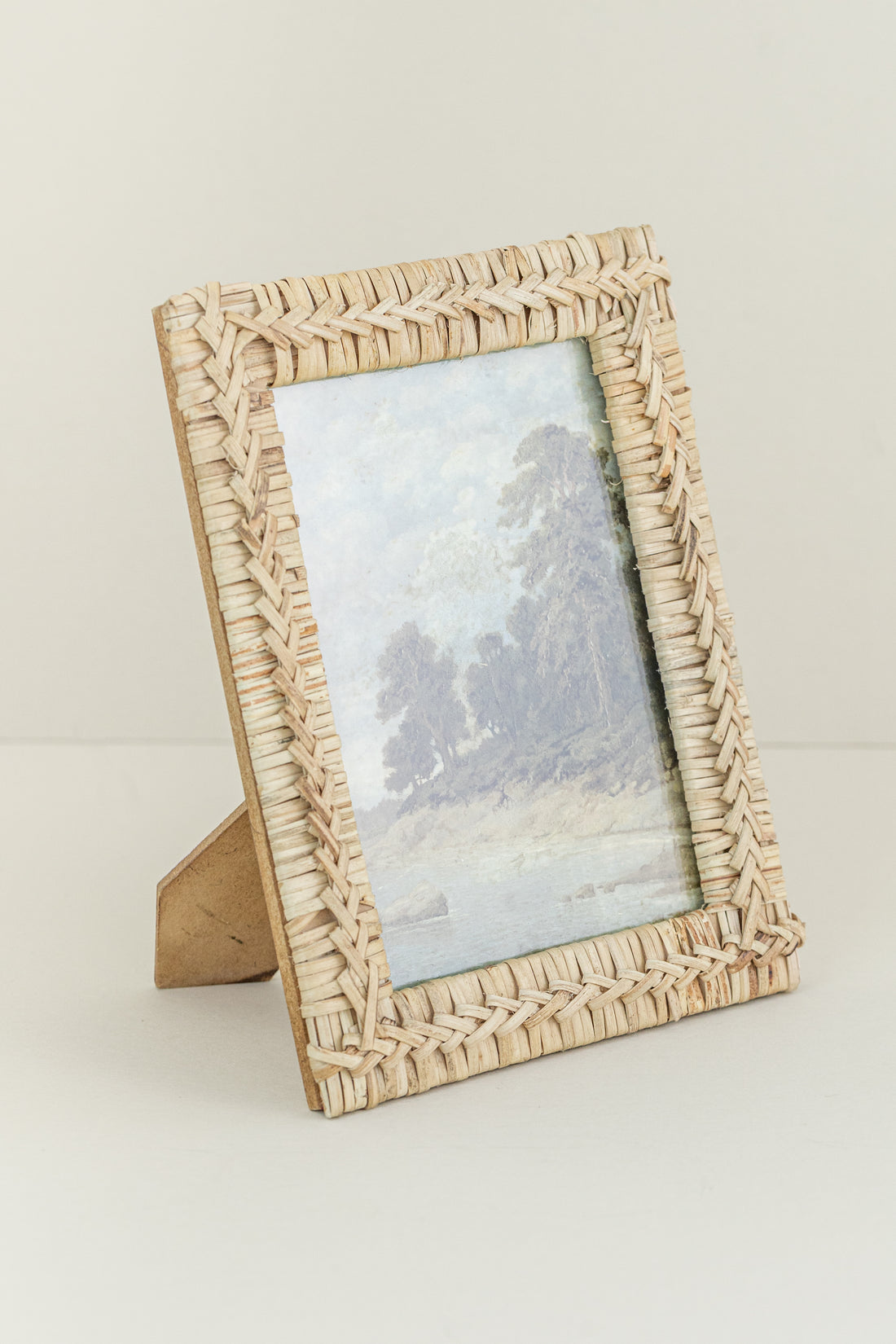 Hand-Woven Rattan Picture Frame
