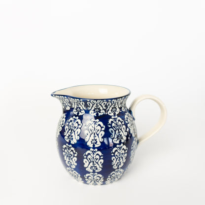 Blue Medallion Pitcher