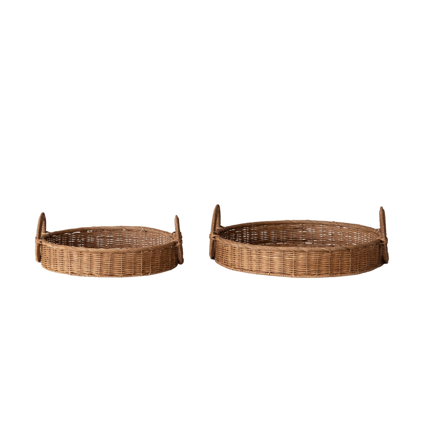 Woven Rattan Trays