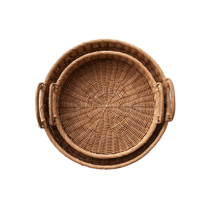 Woven Rattan Trays