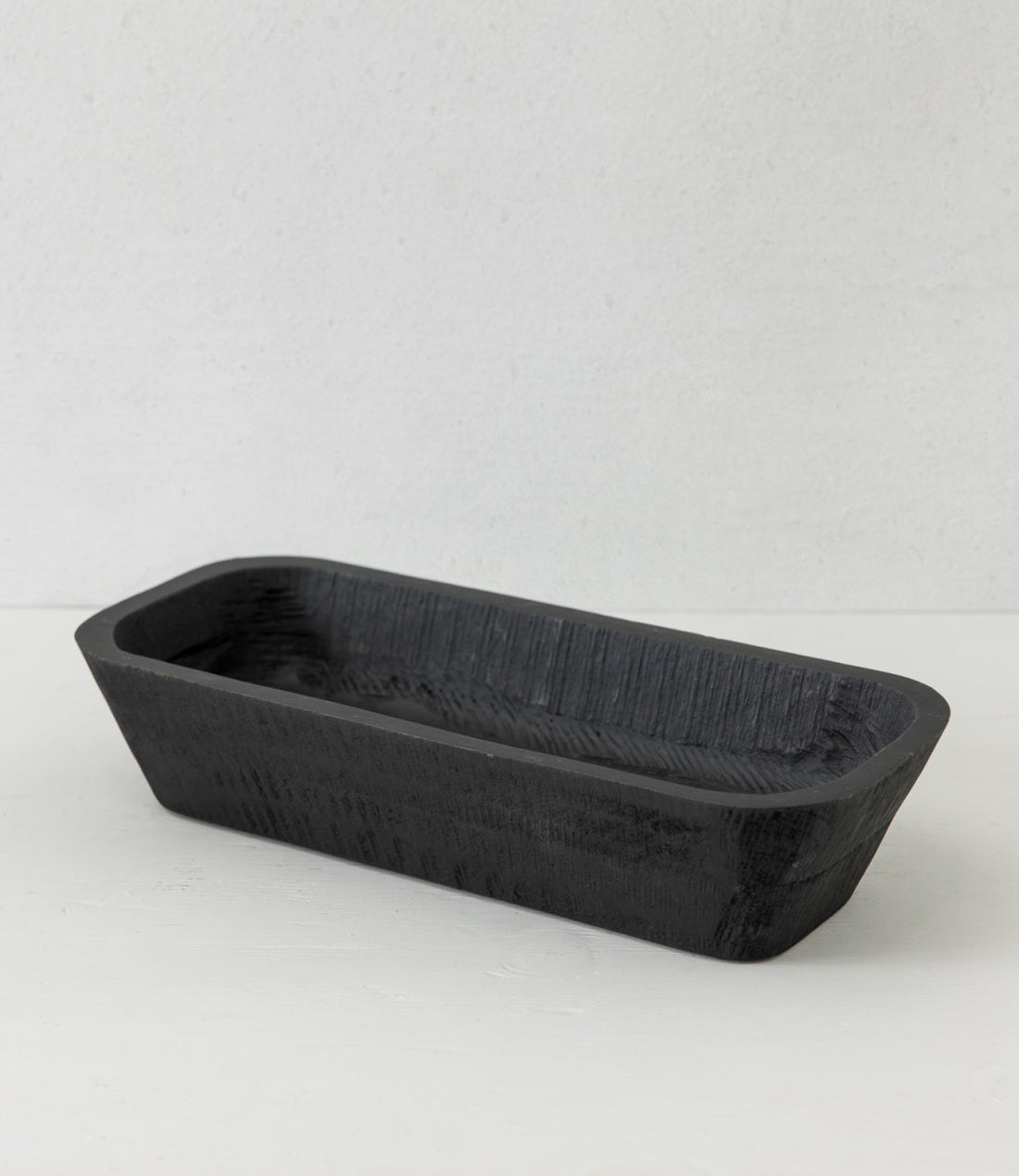 Black Wood Dough Bowl