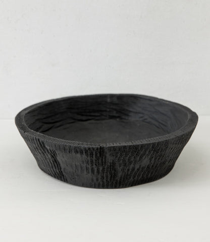Round Black Dough Bowl