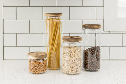 Wood Top Canisters