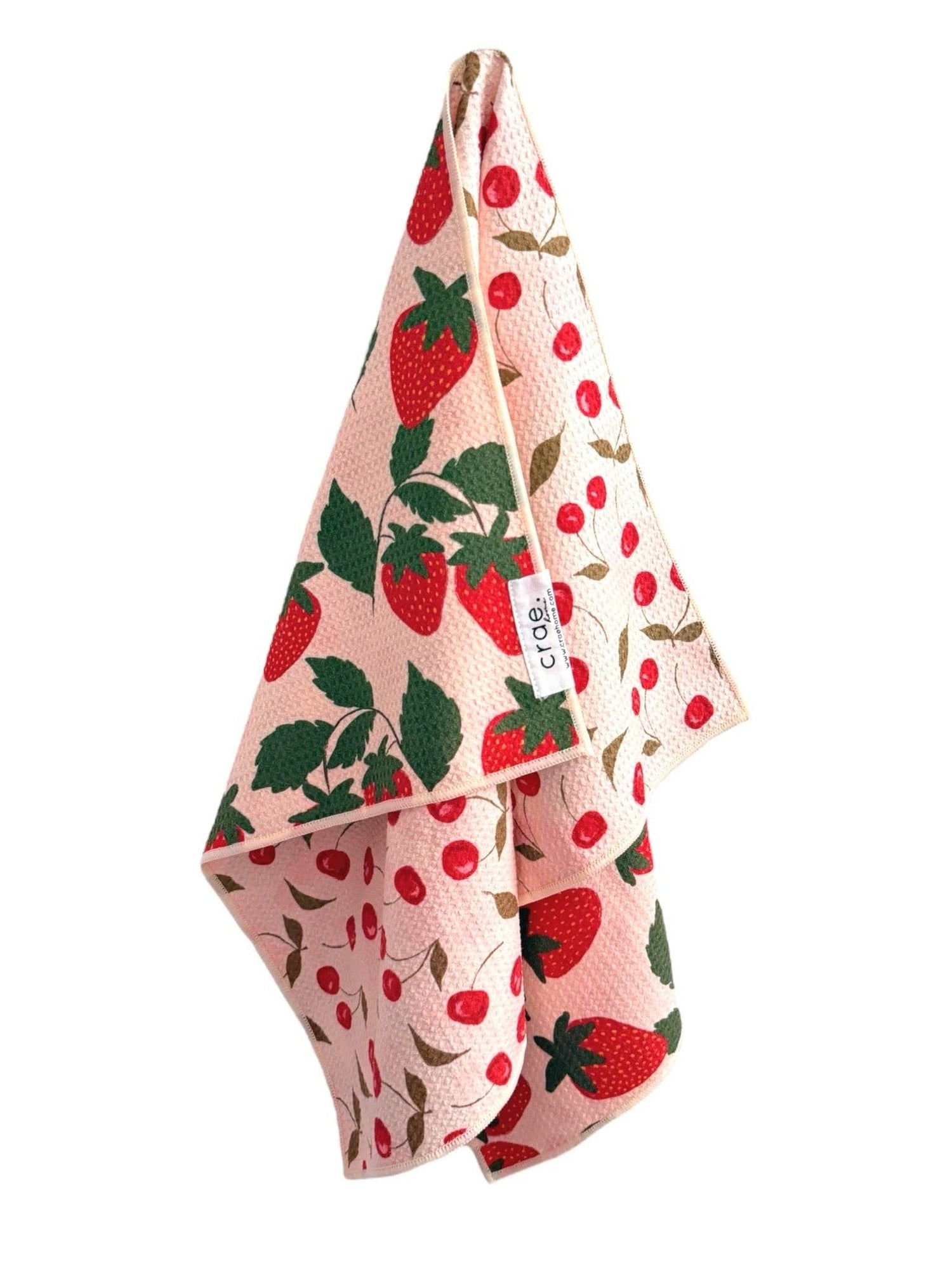 Berries &amp; Cherries: Reversible Hand Towel