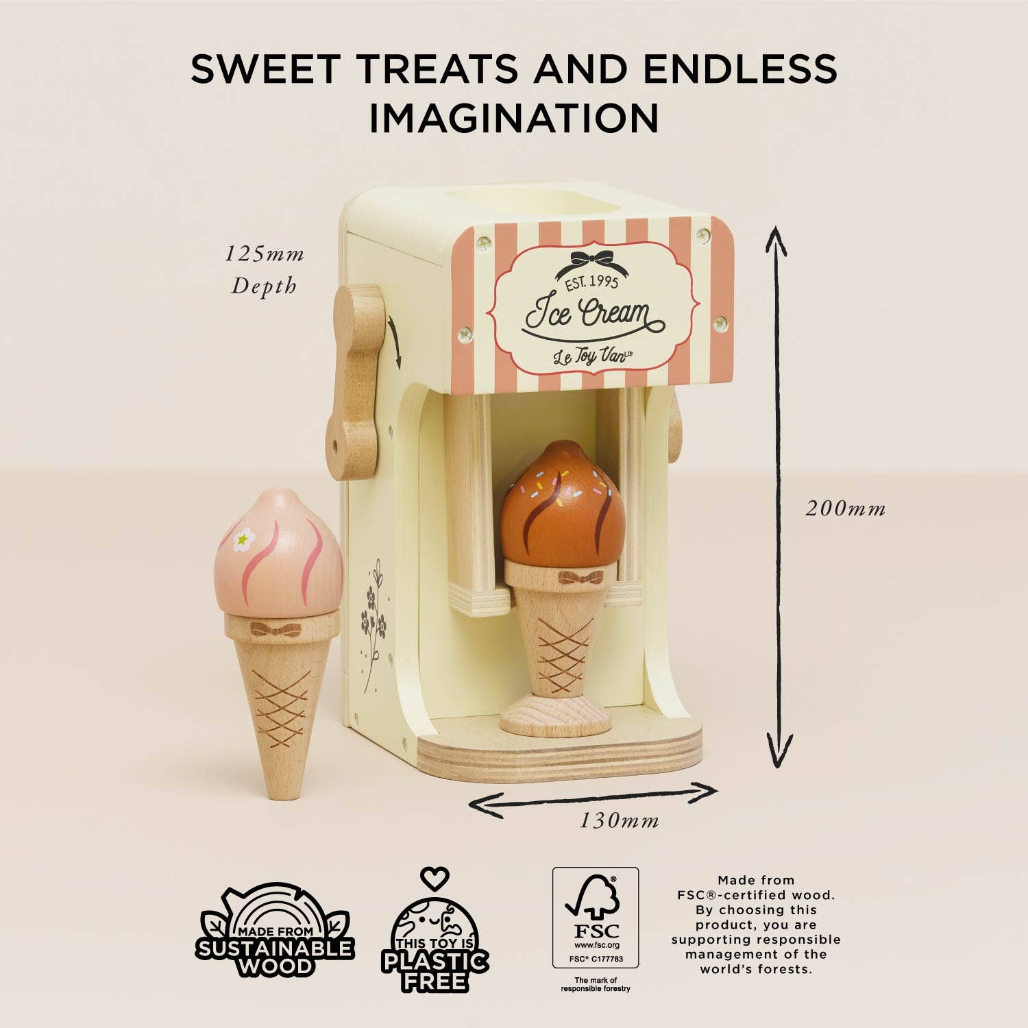 Ice Cream Machine &amp; Play Food Cones