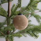 Taupe Velvet Ornament