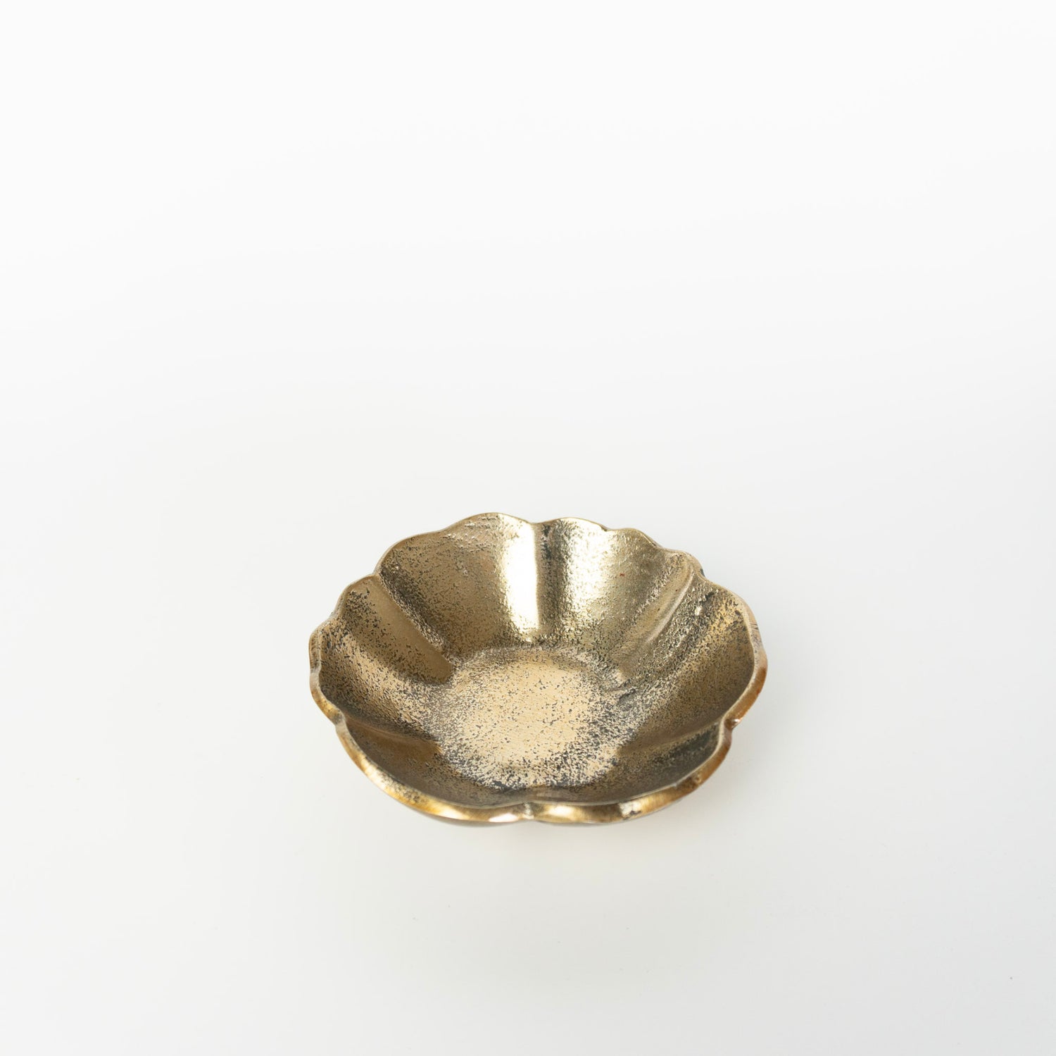 Wavy Rim Gold Bowl