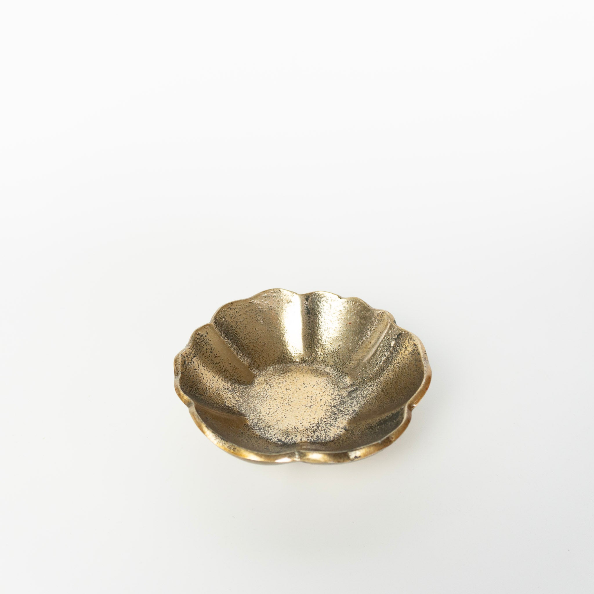 Wavy Rim Gold Bowl