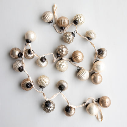 Mercury Glass Ornament Garland - 72&quot;