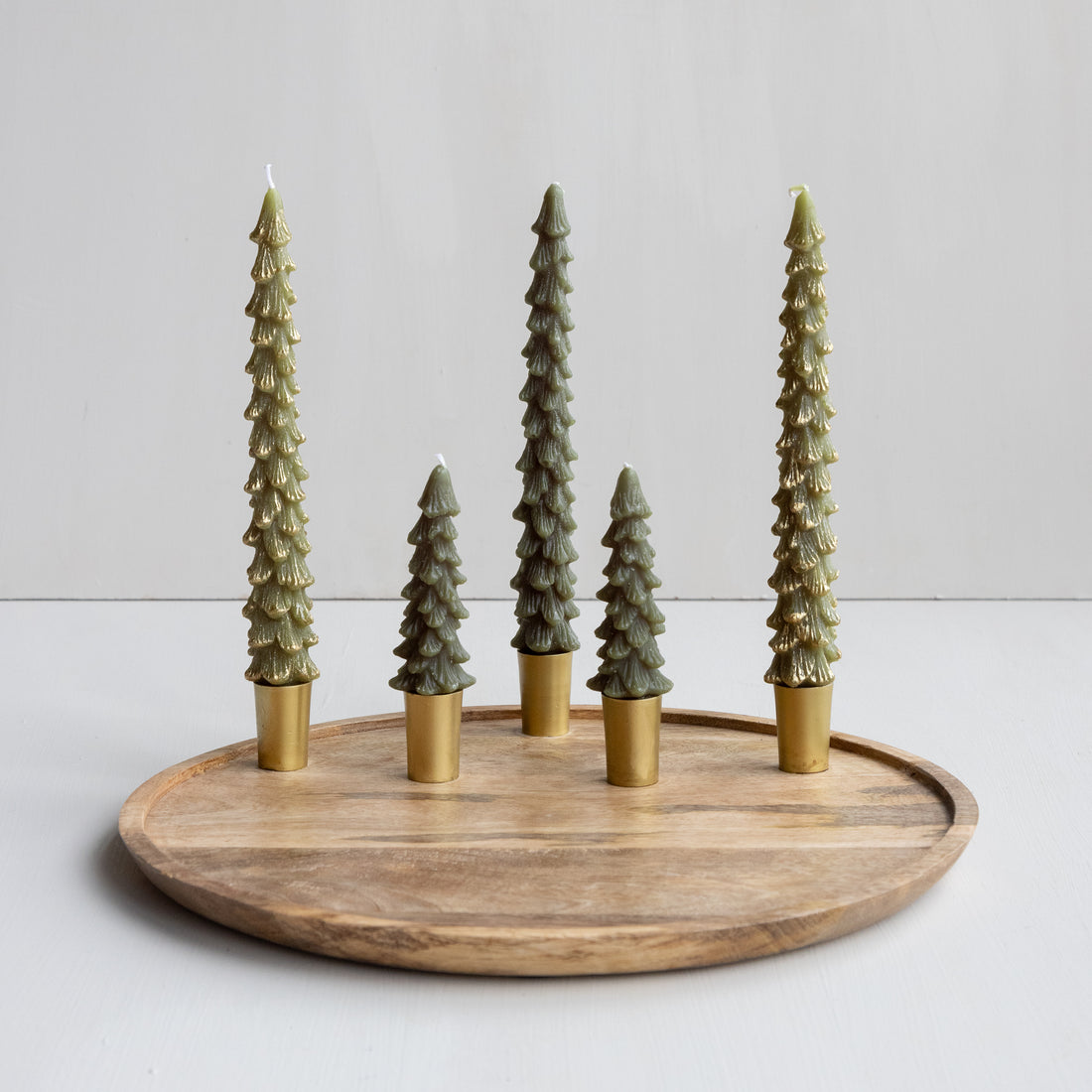 Green Cedar Tree Taper - 10&quot;