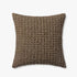 Brown textured pillow on a white background