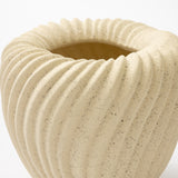 Stoneware Pleated Planter